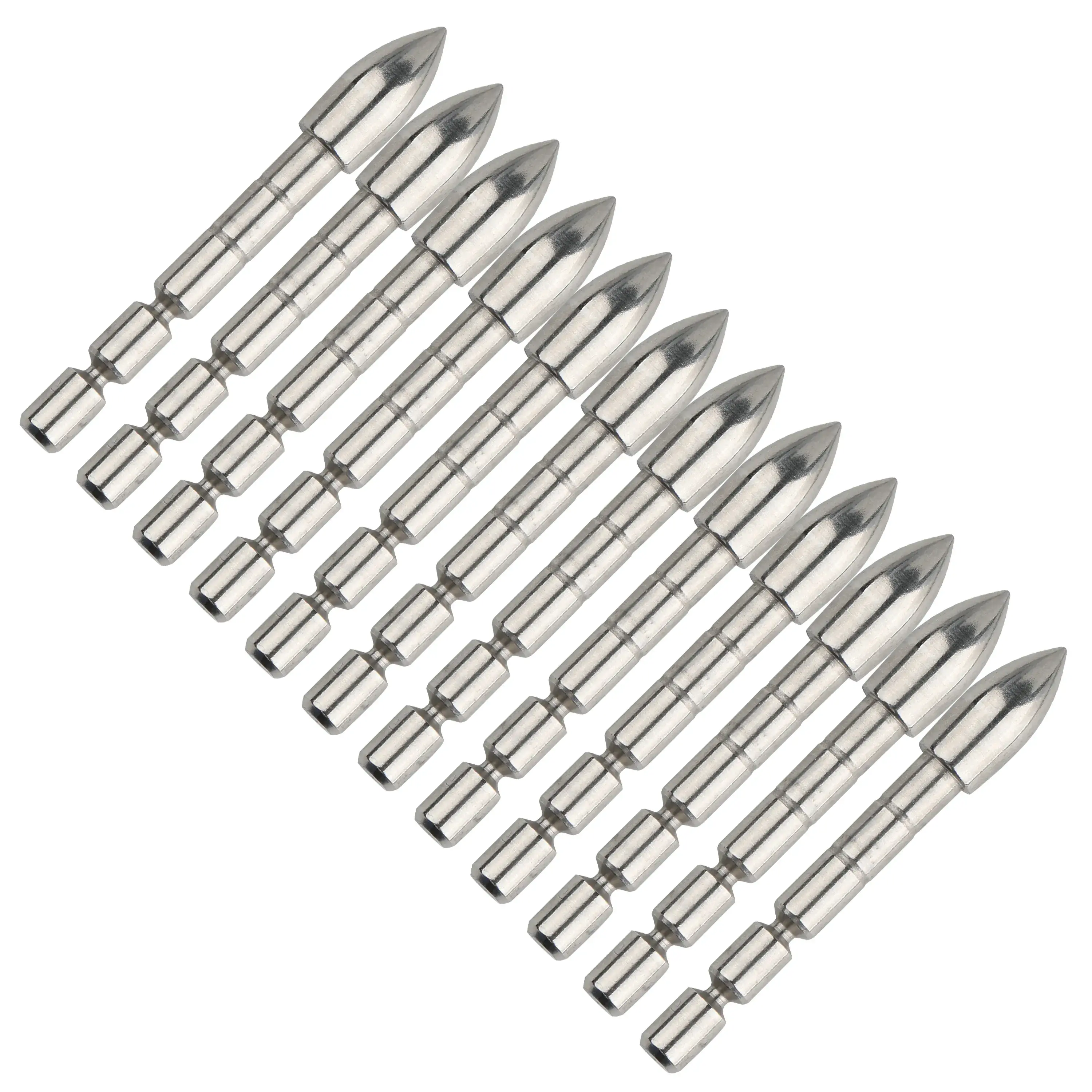 4.2 mm Arrow Target Points 60-200 Grains Stainless Steel (12 Pack)-CHN Archery