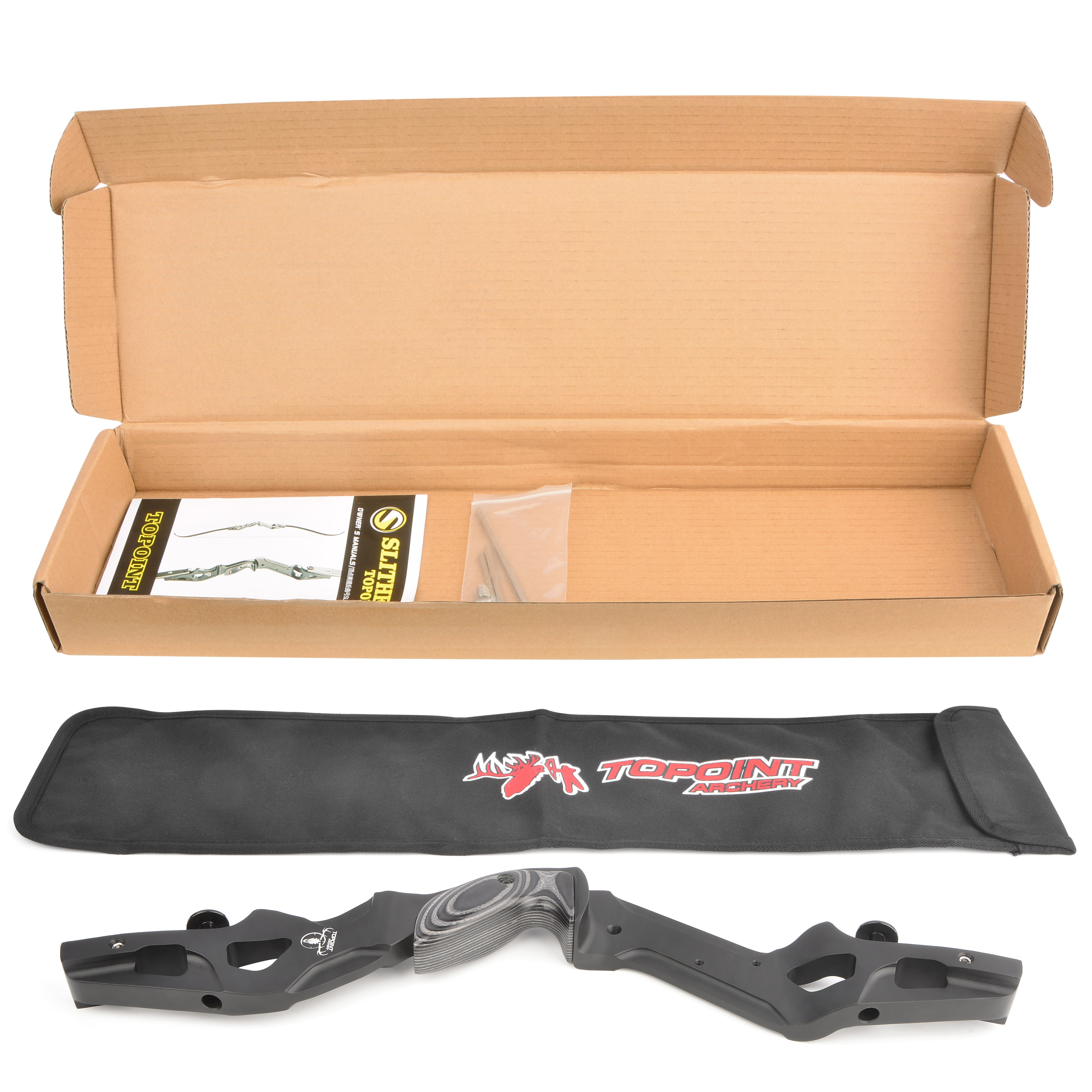 TOPOINT SLITHER 17" 19" 21" ILF Hunting Bow Riser RH-CHN Archery