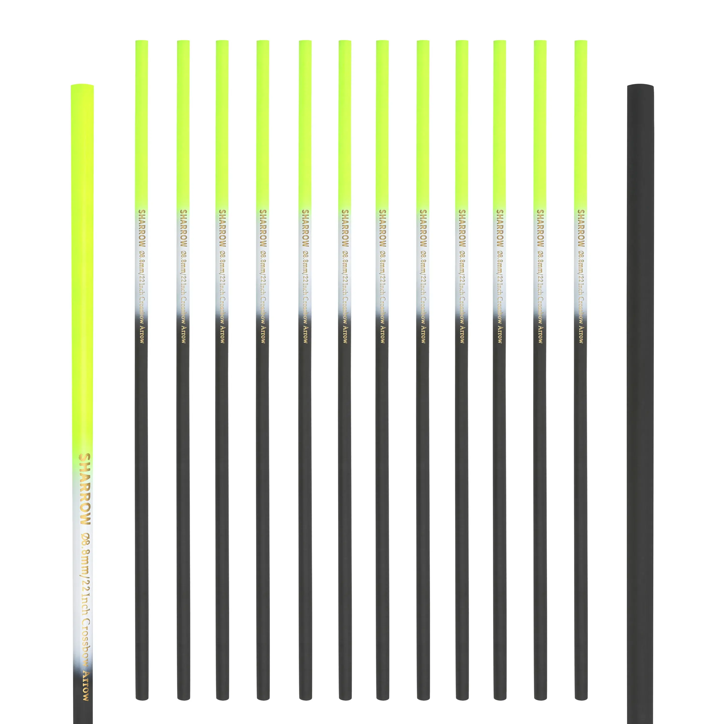 SHARROW 16-22" Carbon Arrow Shafts for Crossbow Bolts (12 Pack)-CHN Archery