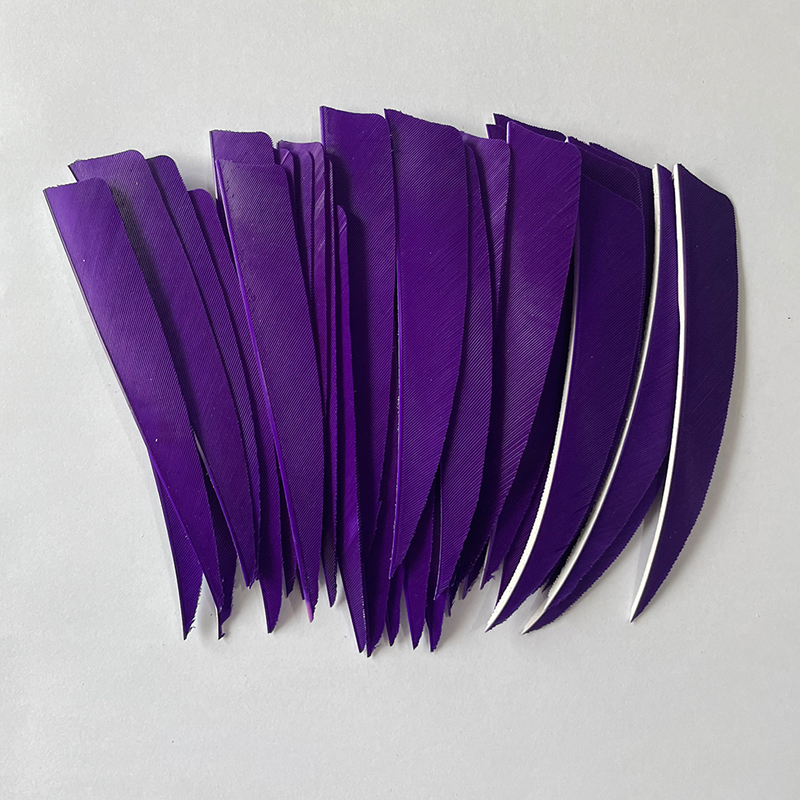 Arrow Feathers Archery 3" 4" 5" Shield Cut Solid Color RW (50 Pack)-CHN Archery