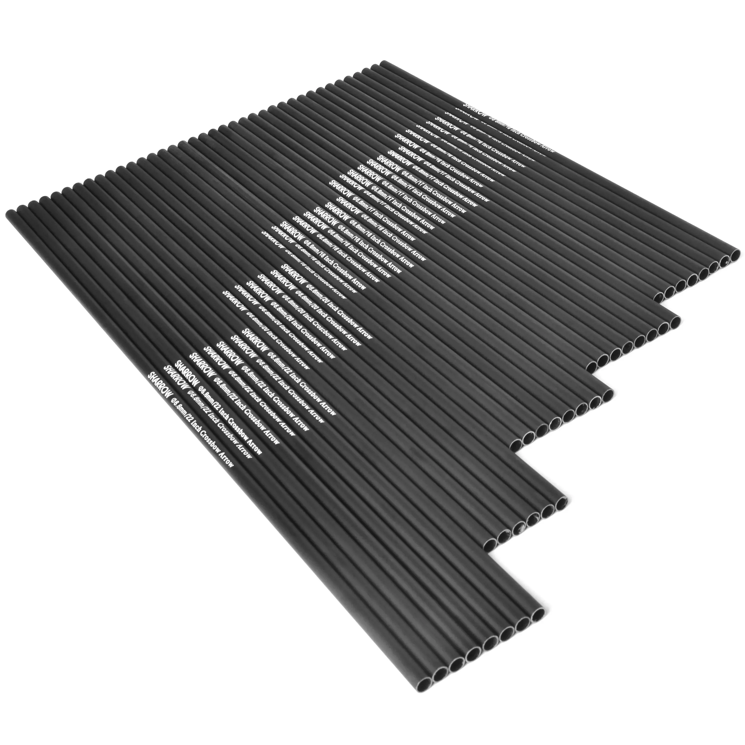 SHARROW Carbon Crossbow Bolt Shafts 16-22 Inches (12-Pack)-CHN Archery