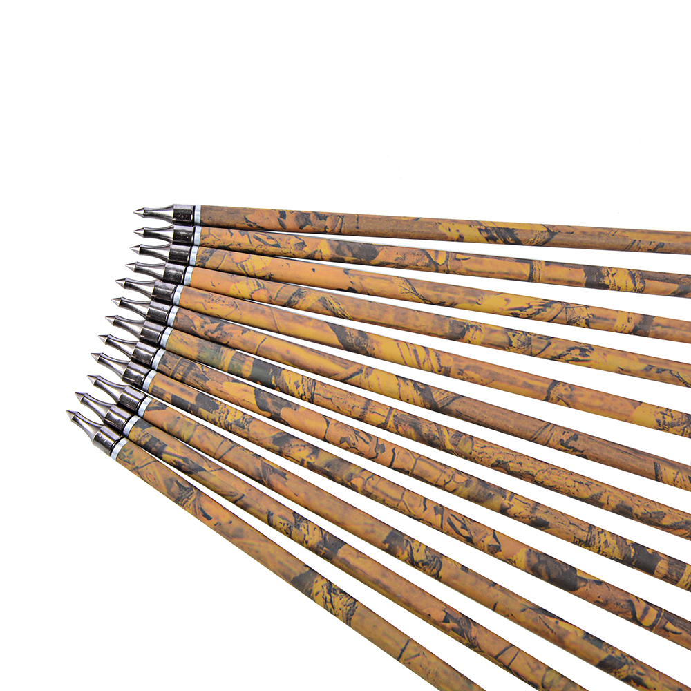 SHARROW 30" Hunting Arrows Feather Fletched Arrows 500 Spine (12 Pack)-CHN Archery