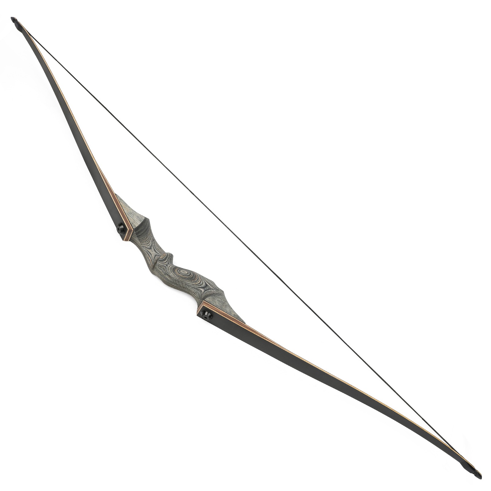 BLACK HUNTER 60" Traditional Wood Takedown Longbow 20-60 lbs-CHN Archery