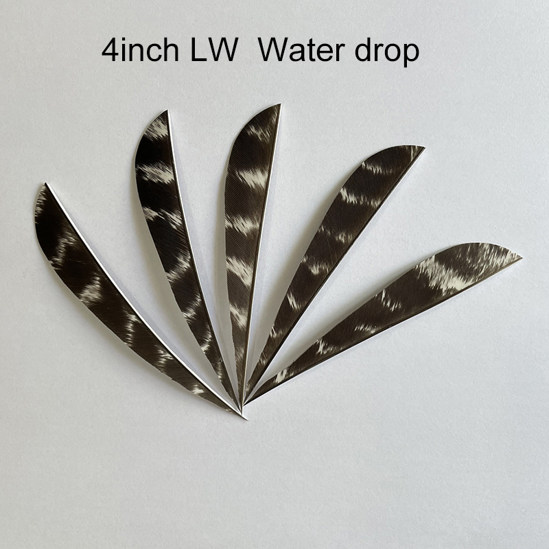 Natural Barred Turkey Feathers Archery 3" 4" 5" RW/LW (50 Pack)-CHN Archery
