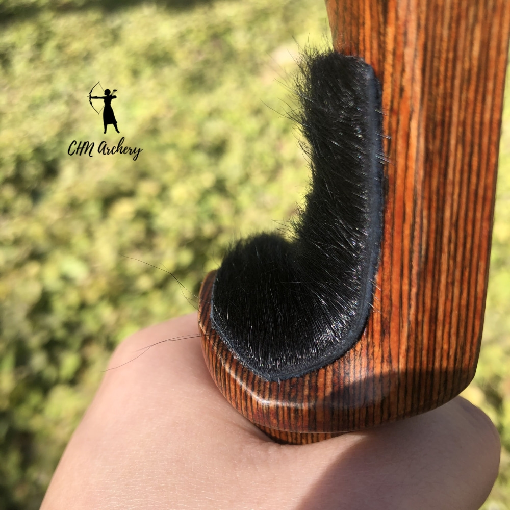 Traditional Arrow Rest 2" Seal Fur Recurve Rest Silent Plate-CHN Archery
