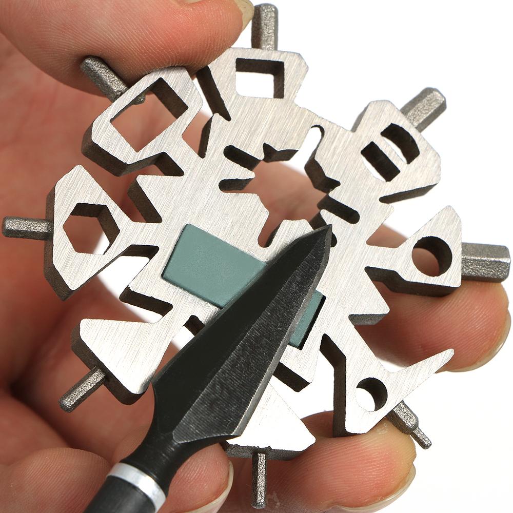 Archery Multifunction Snowflake Arrow Repair Kit Tool Keychain-CHN Archery