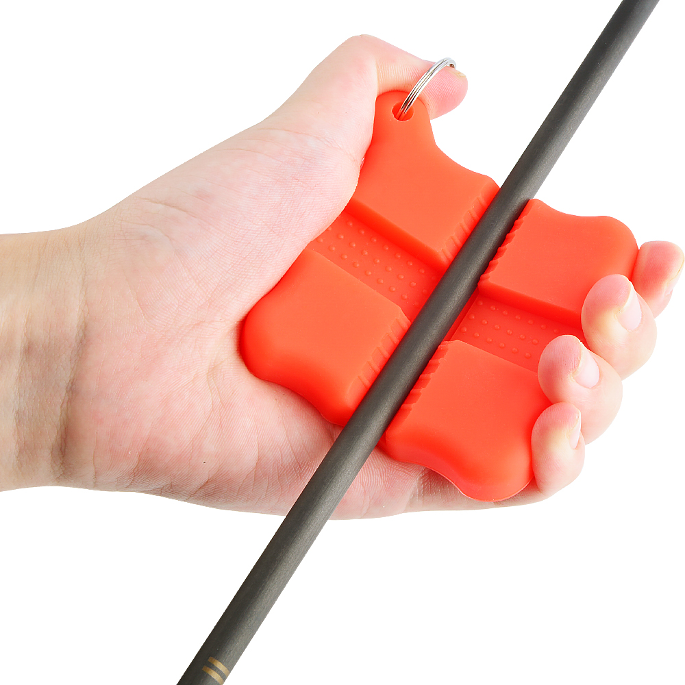 Square Silicone Archery Arrow Puller Keychain-CHN Archery