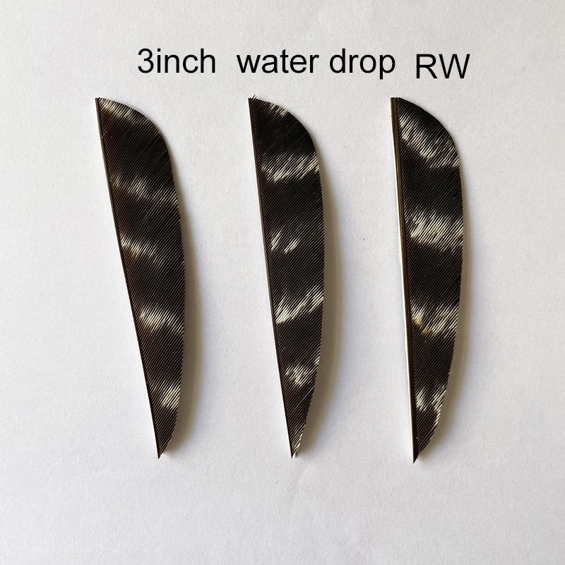 Natural Barred Turkey Feathers Archery 3" 4" 5" RW/LW (50 Pack)-CHN Archery