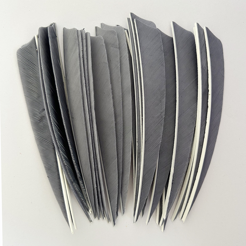 Arrow Feathers Archery 3" 4" 5" Shield Cut Solid Color RW (50 Pack)-CHN Archery