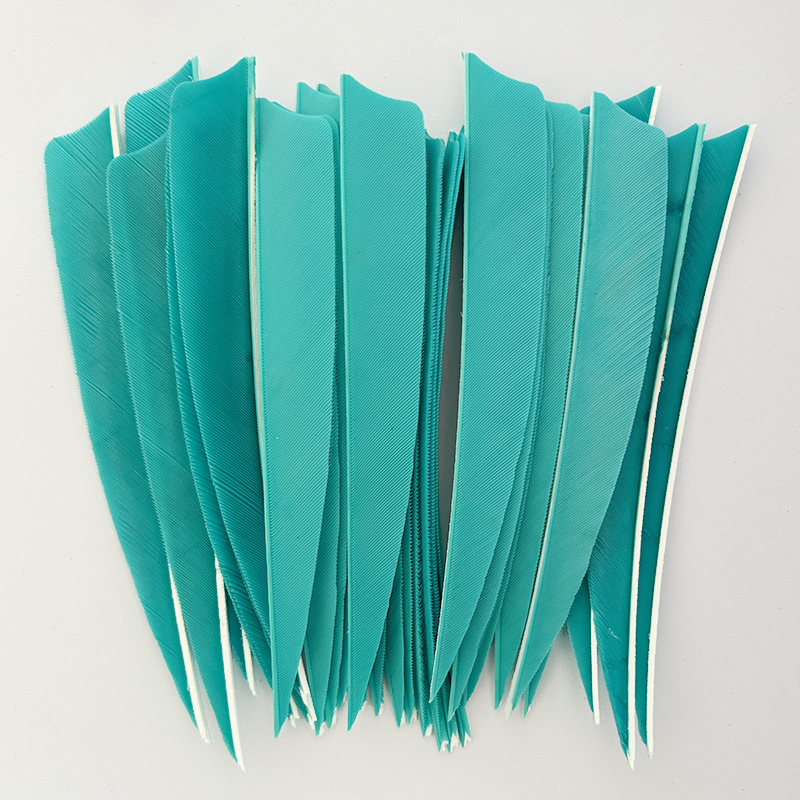 Arrow Feathers Archery 3" 4" 5" Shield Cut Solid Color RW (50 Pack)-CHN Archery