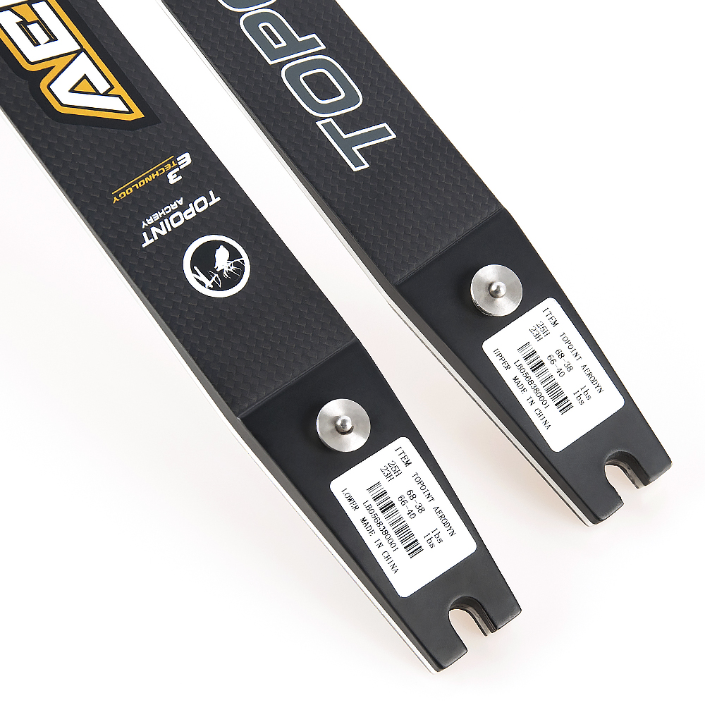 TOPOINT AERODYN 3K Carbon/Foam ILF Recurve Bow Limbs 26-50 lbs-CHN Archery