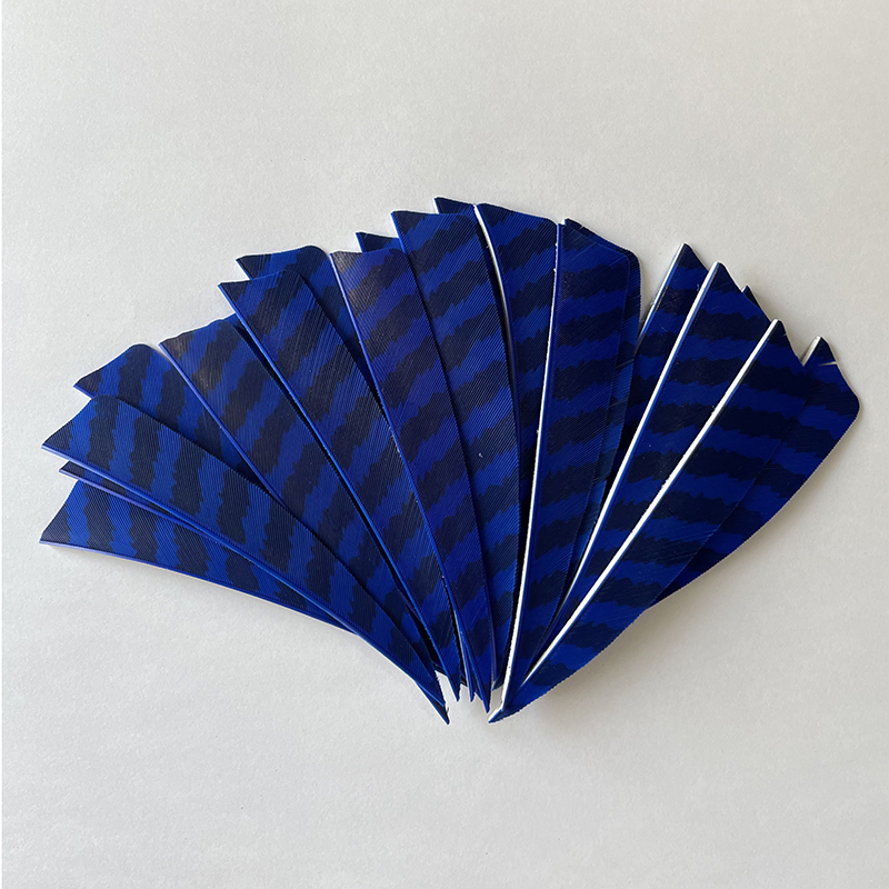 Arrows Barred Feathers Fletchings 3" 4" 5" Shield Cut RW (50 Pack)-CHN Archery