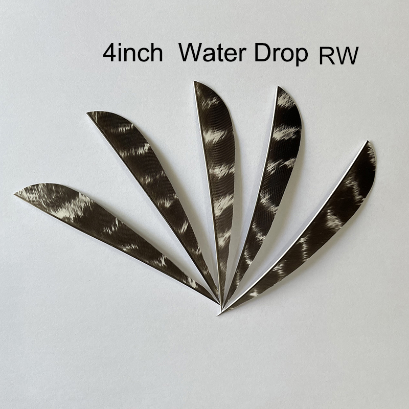 Natural Barred Turkey Feathers Archery 3" 4" 5" RW/LW (50 Pack)-CHN Archery