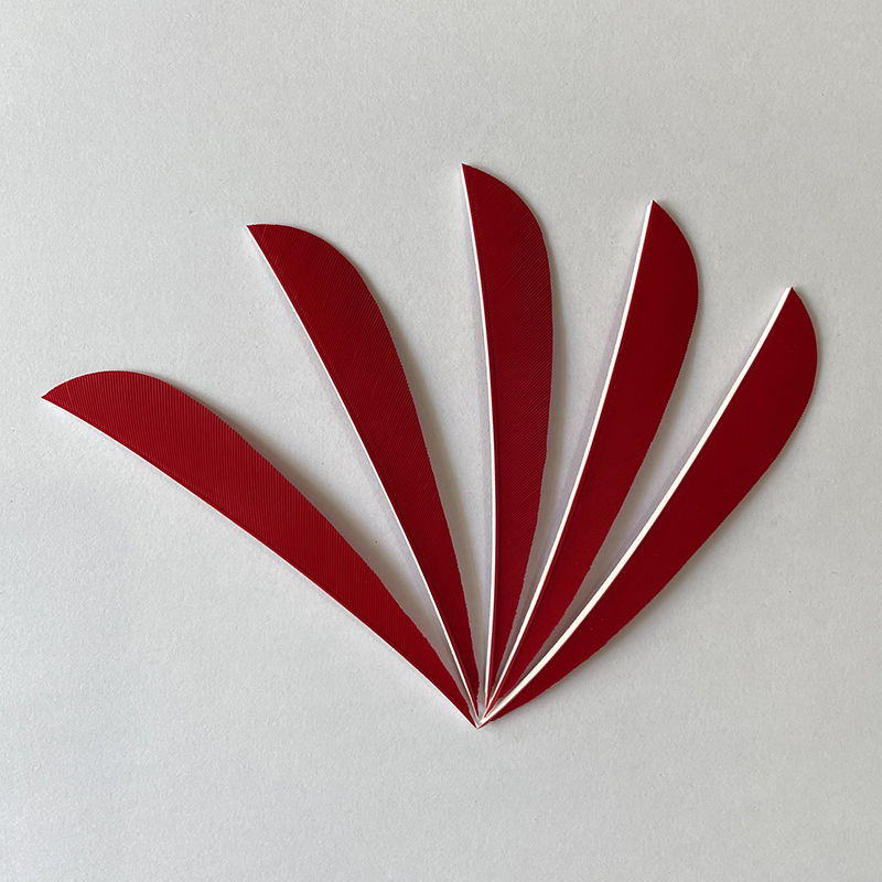 Feather Fletchings for Arrows 3" 4" 5" Parabolic RW (50 Pack)-CHN Archery