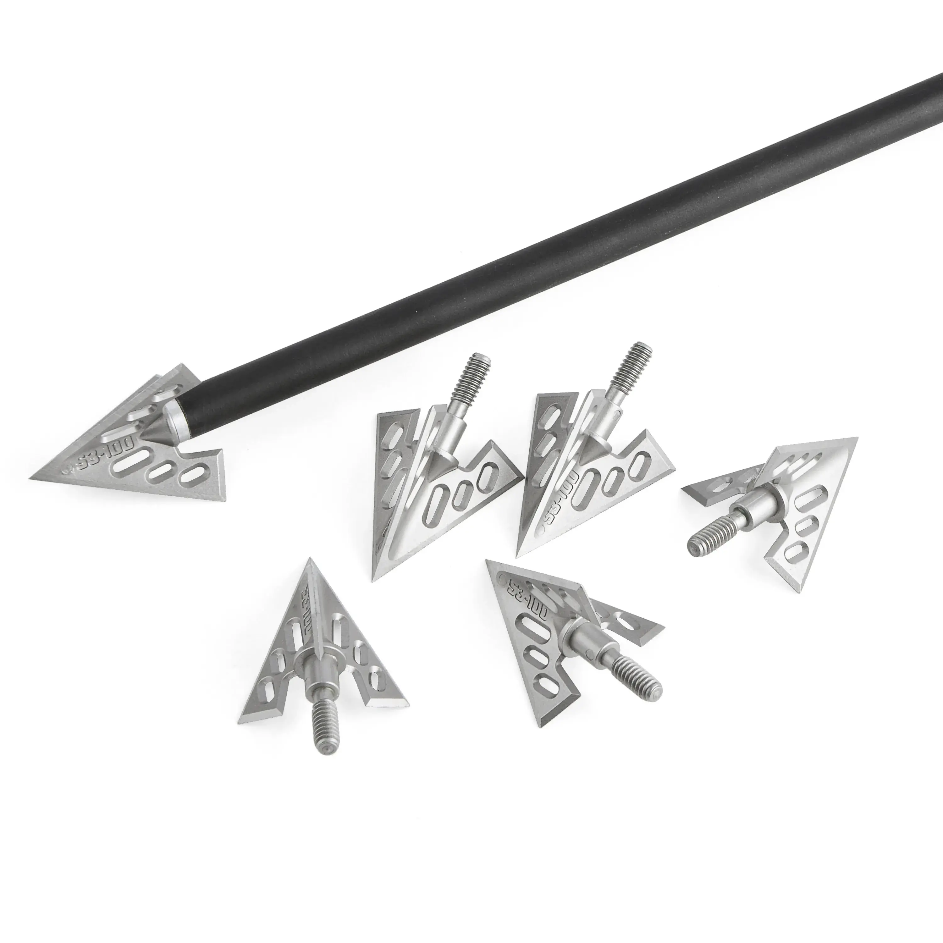 S3-100 Deep Penetration Broadheads for Compound 100 Grain (6 pack)-CHN Archery
