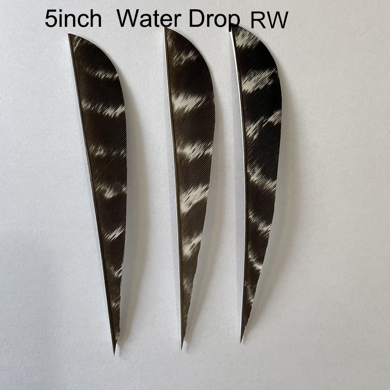 Natural Barred Turkey Feathers Archery 3" 4" 5" RW/LW (50 Pack)-CHN Archery