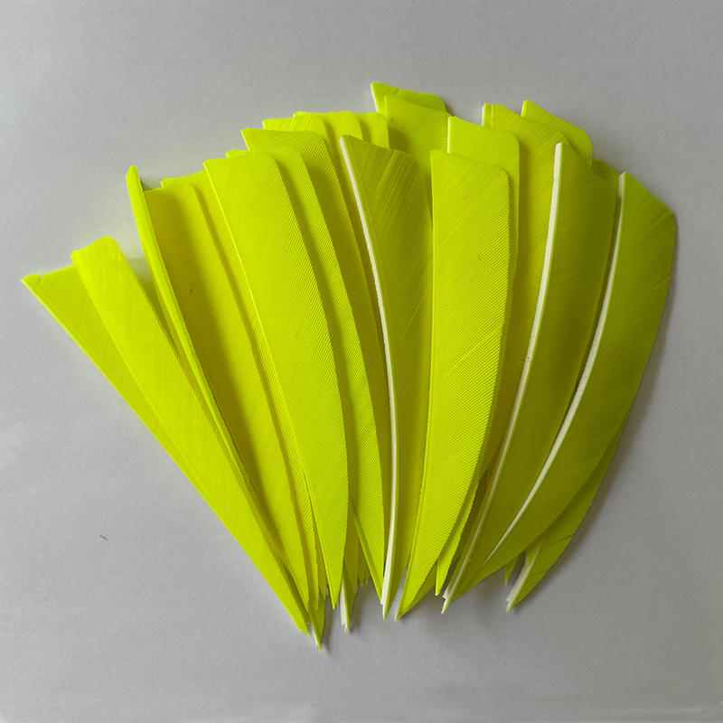 Arrow Feathers Archery 3" 4" 5" Shield Cut Solid Color RW (50 Pack)-CHN Archery