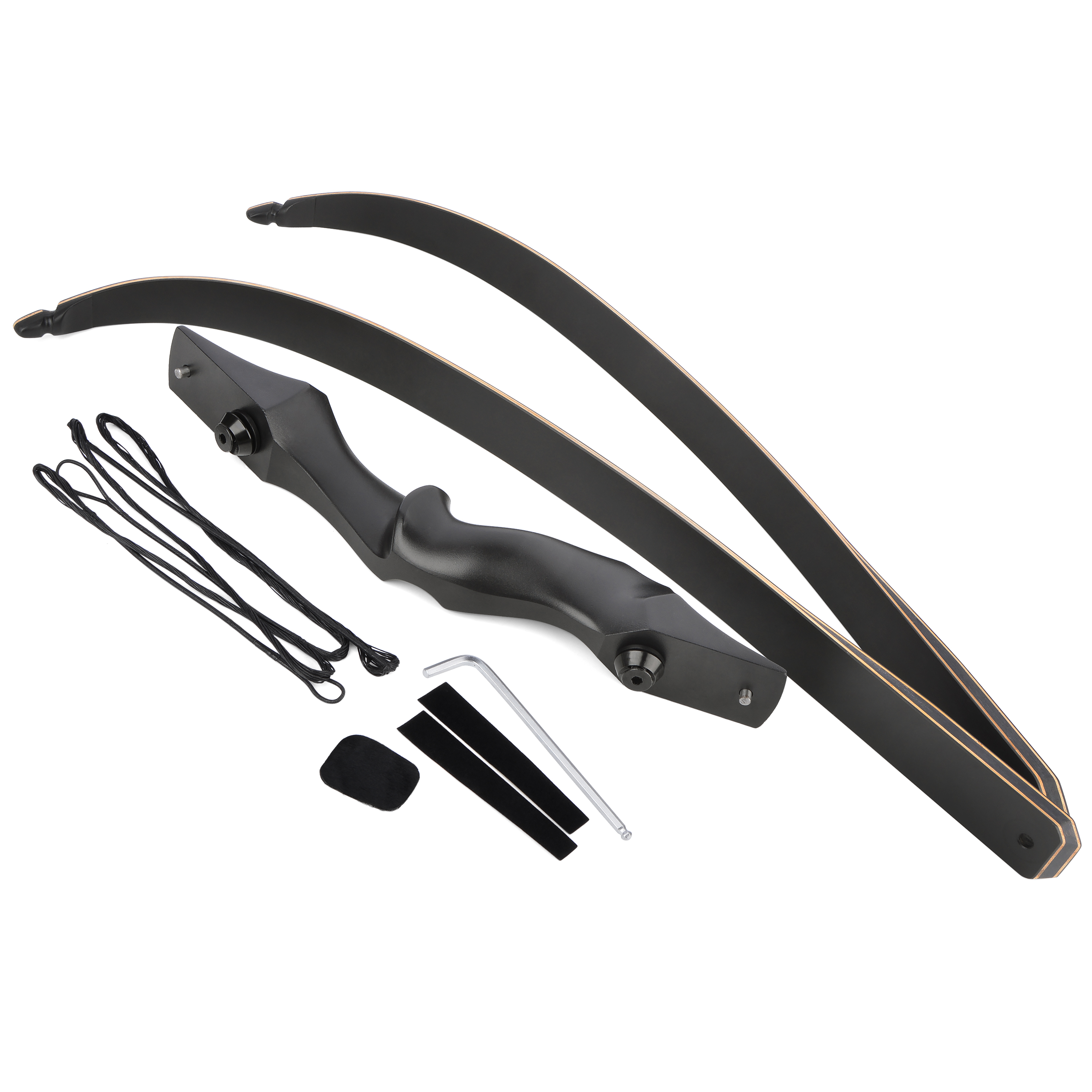 JUNXING F171 58" 60" Traditional Recurve Hunting Bow 25-65# @28"-CHN Archery