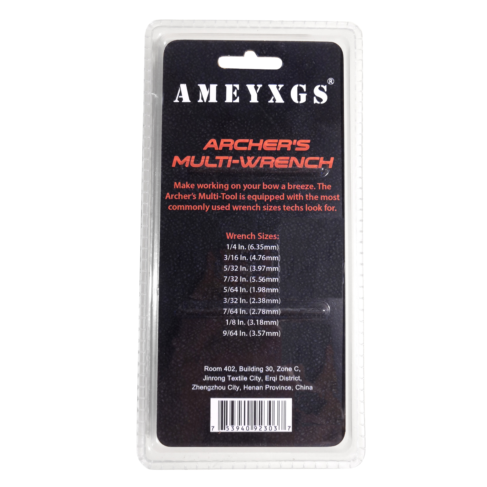 AMEYXGS Archery Allen Wrench Set 9-in-1 Archer's Multi-Tool-CHN Archery