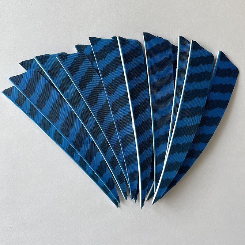 Arrows Barred Feathers Fletchings 3" 4" 5" Shield Cut RW (50 Pack)-CHN Archery