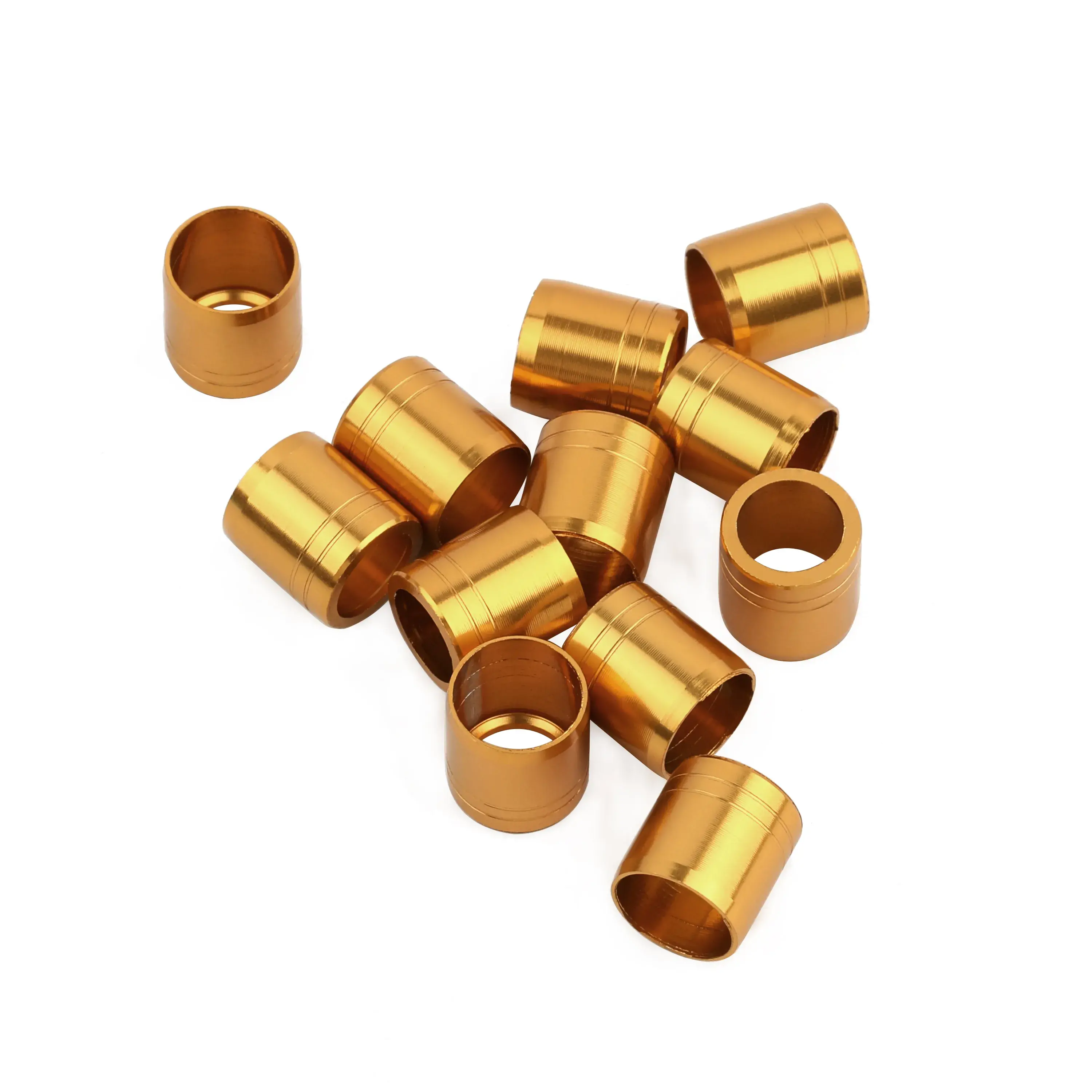 Aluminium Nock Impact Collars for ID 6.2 mm/.244" Arrows (12 Pack)-CHN Archery