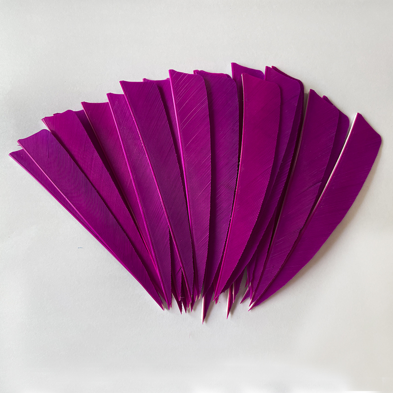 Arrow Feathers Archery 3" 4" 5" Shield Cut Solid Color RW (50 Pack)-CHN Archery