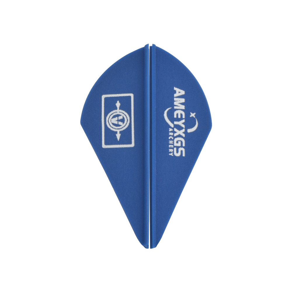 AMEYXGS 2" Rubber Vanes Target Arrow Fletchings RW (500 Pack)-CHN Archery