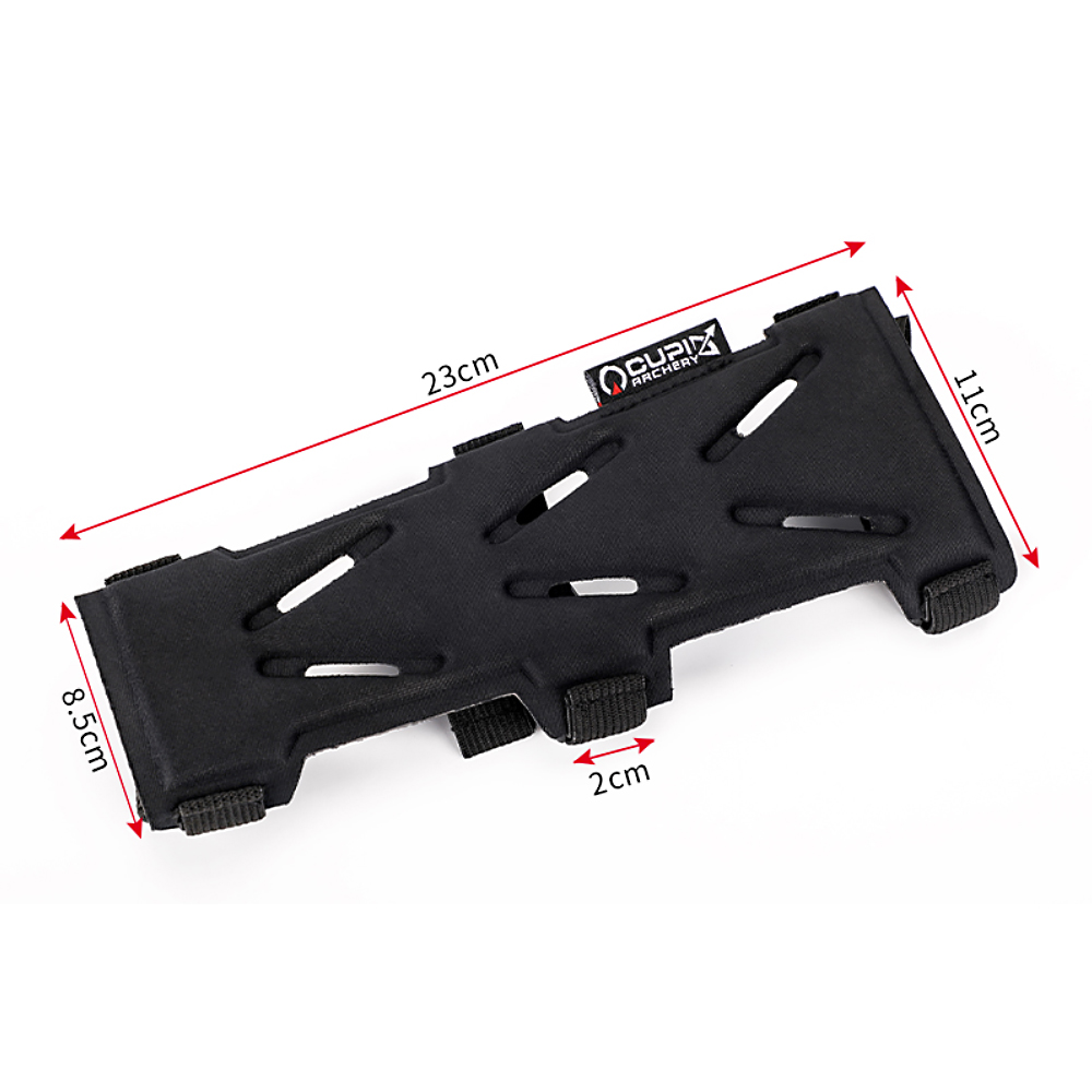 H3 Archery Arm Guard Black 3-Strap Foam Arm Protector-CHN Archery