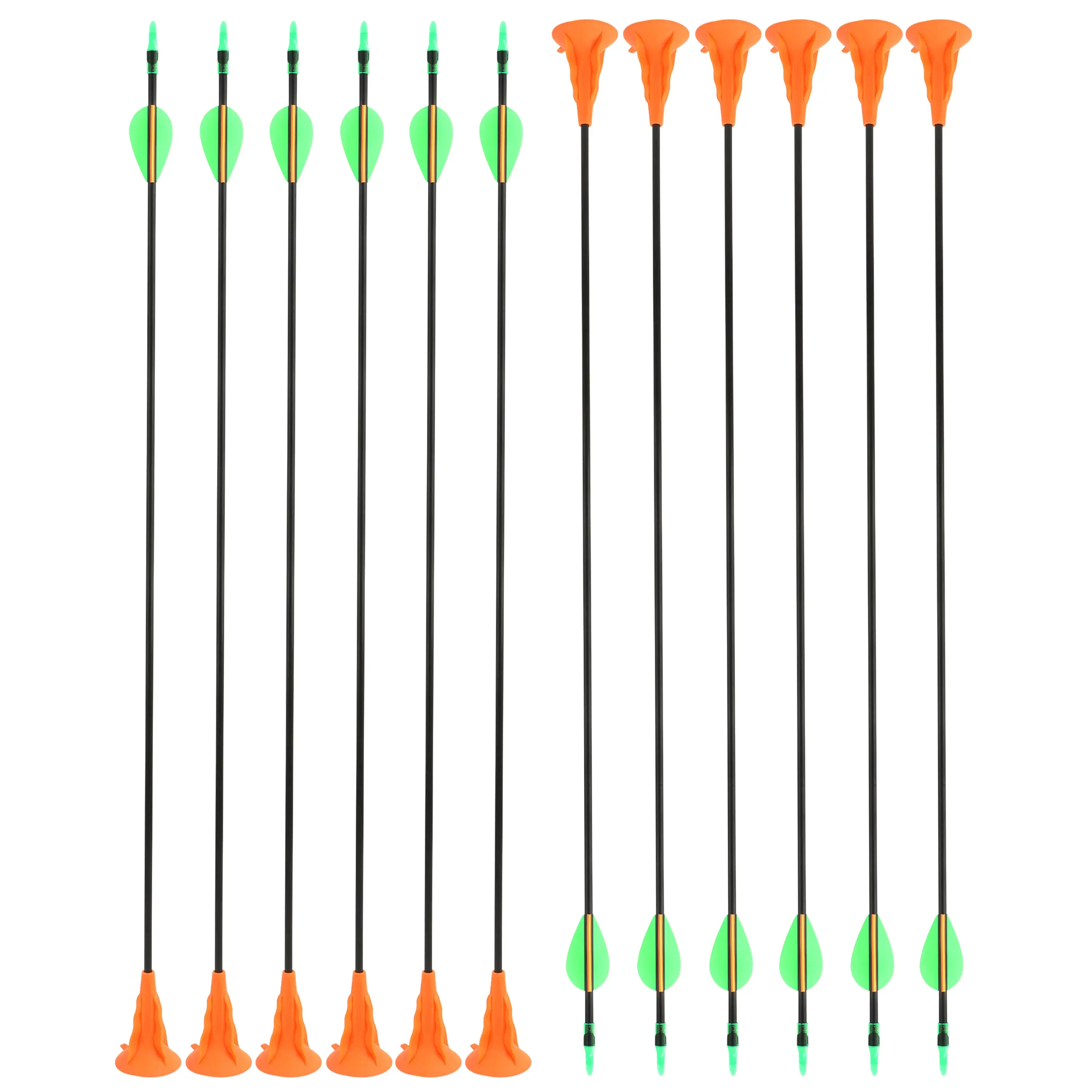 SHARROW 29" Archery Game Arrows for Kids Fiberglass Arrows (12 Pack)-CHN Archery