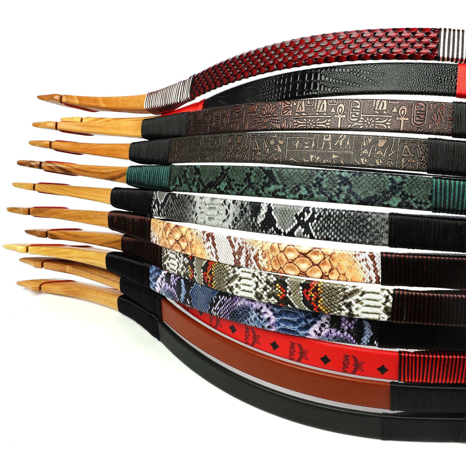 Leather Print Epoxy Resin Horsebow for Kids/Adults 12-50 lbs-CHN Archery