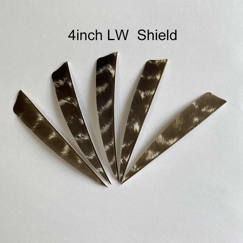 Natural Barred Turkey Feathers Archery 3" 4" 5" RW/LW (50 Pack)-CHN Archery