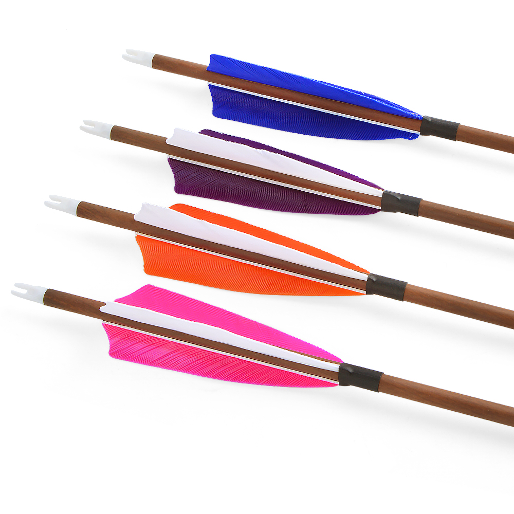 SHARROW Traditional Carbon Arrows Spine 340/400/500/600 (12 Pack)-CHN Archery