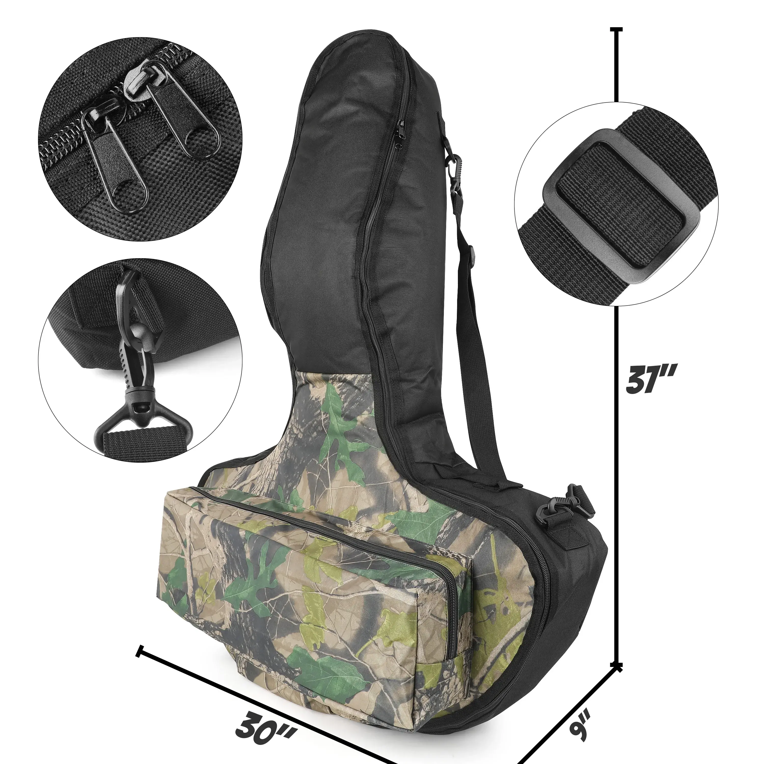 Oxford Cloth Soft Tactical Crossbow Case with Backpack Straps-CHN Archery