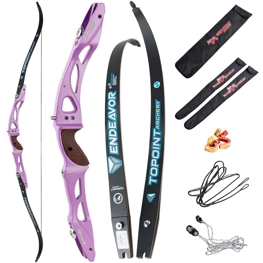 TOPOINT Endeavor 66" 68" 70" ILF Target Recurve Bow 16-44# @28"-CHN Archery