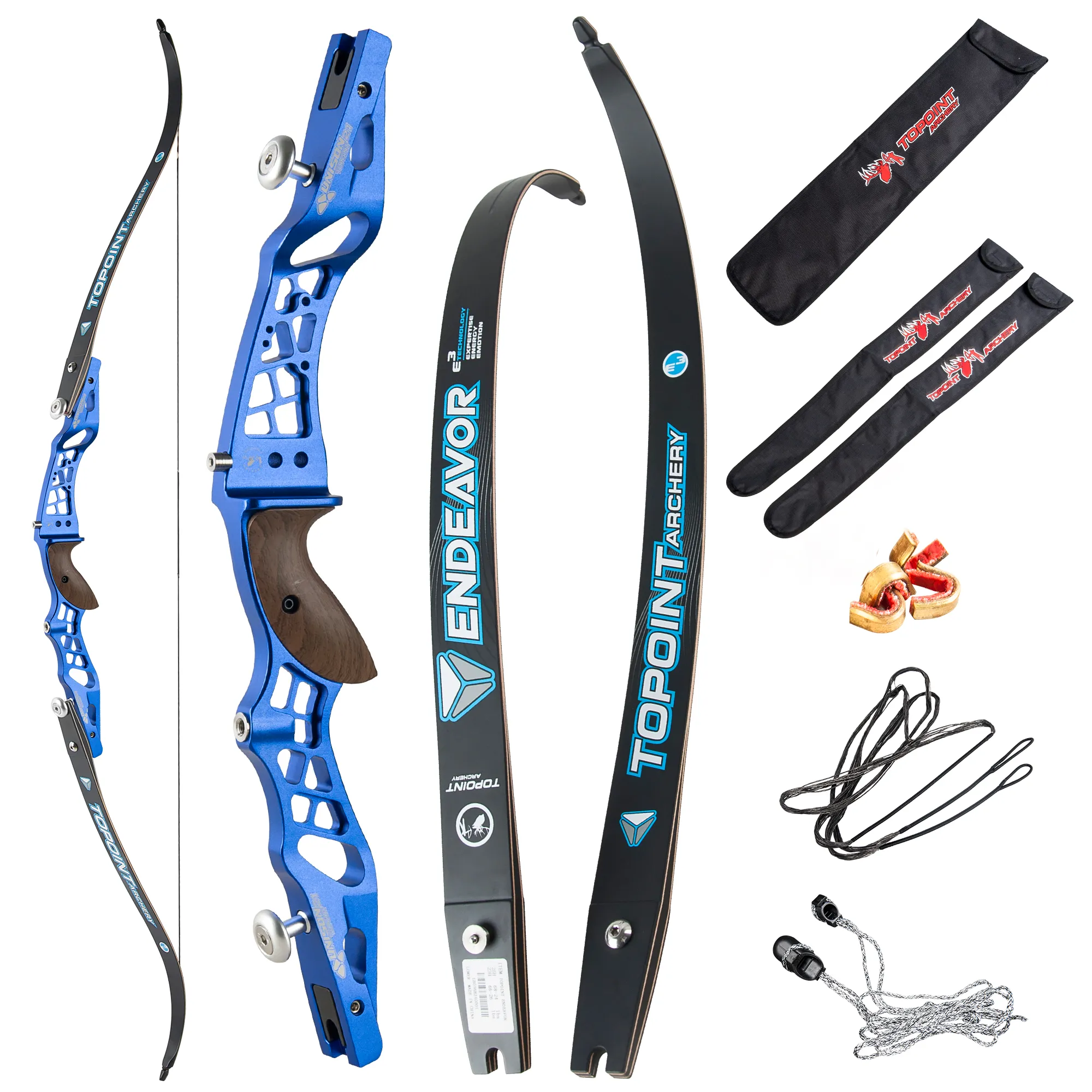 TOPOINT Unison 62" 64" 66" ILF Target Recurve Bow 16-44# @28"-CHN Archery