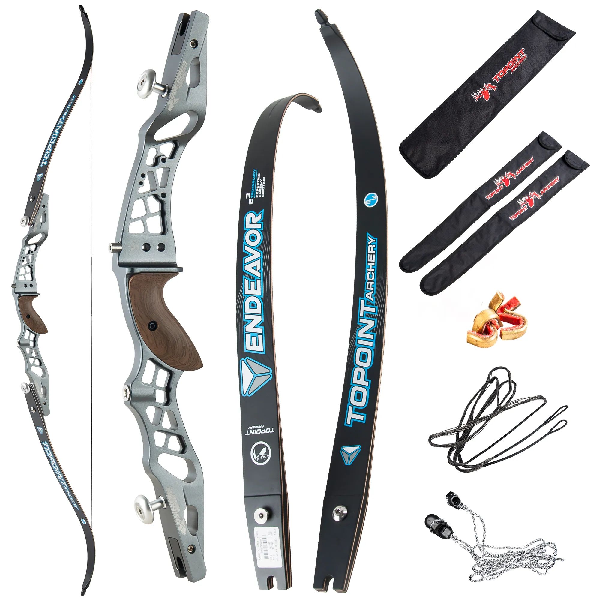 TOPOINT Unison 62" 64" 66" ILF Target Recurve Bow 16-44# @28"-CHN Archery