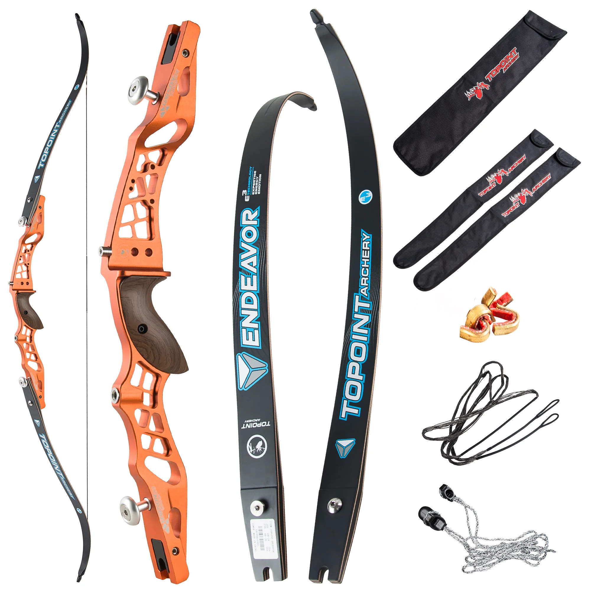 TOPOINT Unison 62" 64" 66" ILF Target Recurve Bow 16-44# @28"-CHN Archery