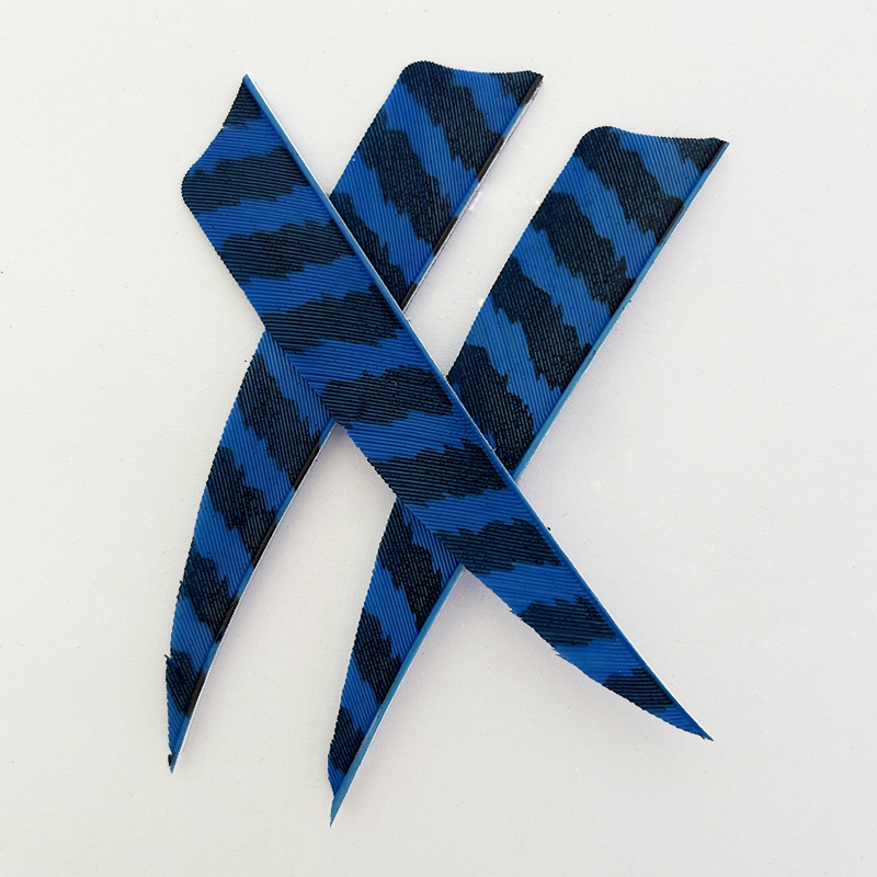 Traditional 3" 4" 5" Shield Cut Barred Archery Feathers LW (50 Pack)-CHN Archery