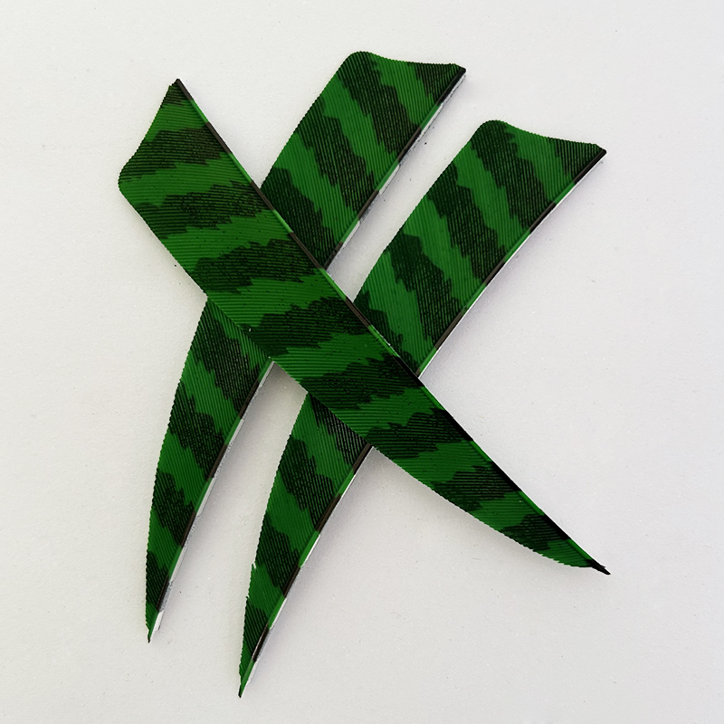 Traditional 3" 4" 5" Shield Cut Barred Archery Feathers LW (50 Pack)-CHN Archery