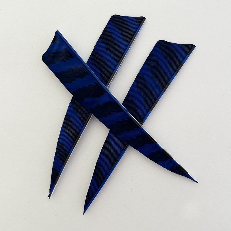 Traditional 3" 4" 5" Shield Cut Barred Archery Feathers LW (50 Pack)-CHN Archery