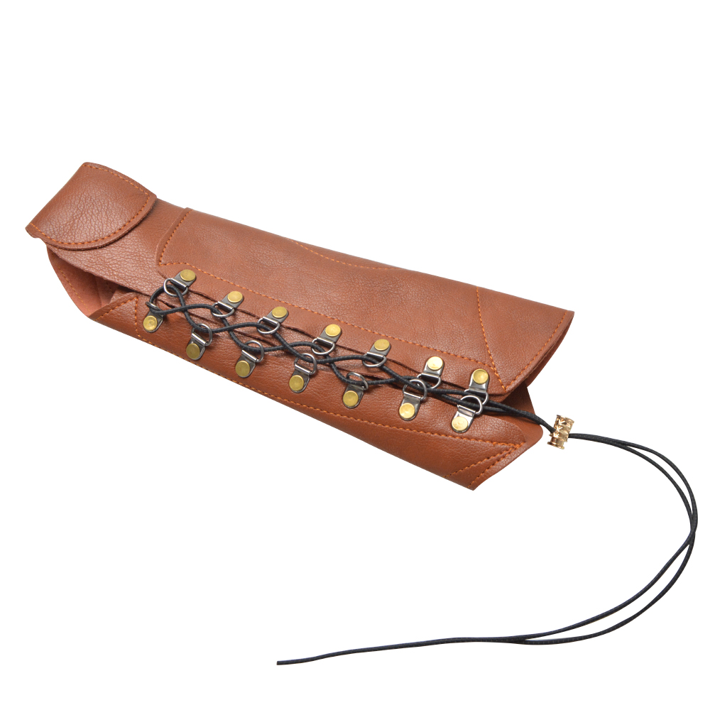 Archery Arm Guard - Medieval Full Protection Leather Archery Bracer-CHN Archery