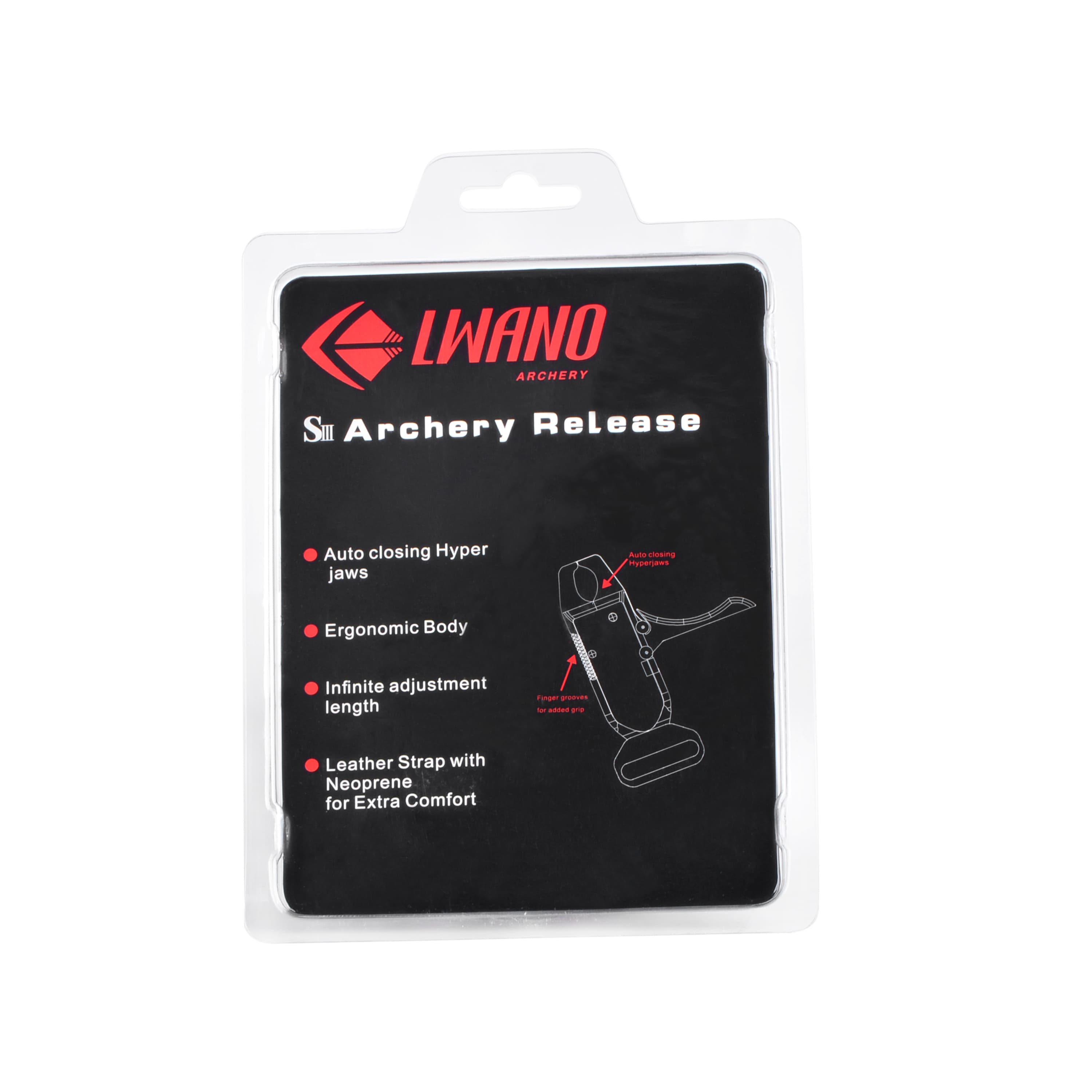 LWANO S3 Archery Wrist Release Index Finger Release-CHN Archery