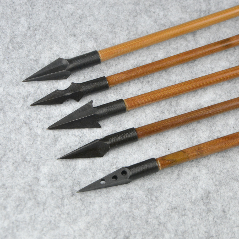 Glue On Broadheads for 5/16 Wood Arrows Traditional Style (12 Pack)CHN