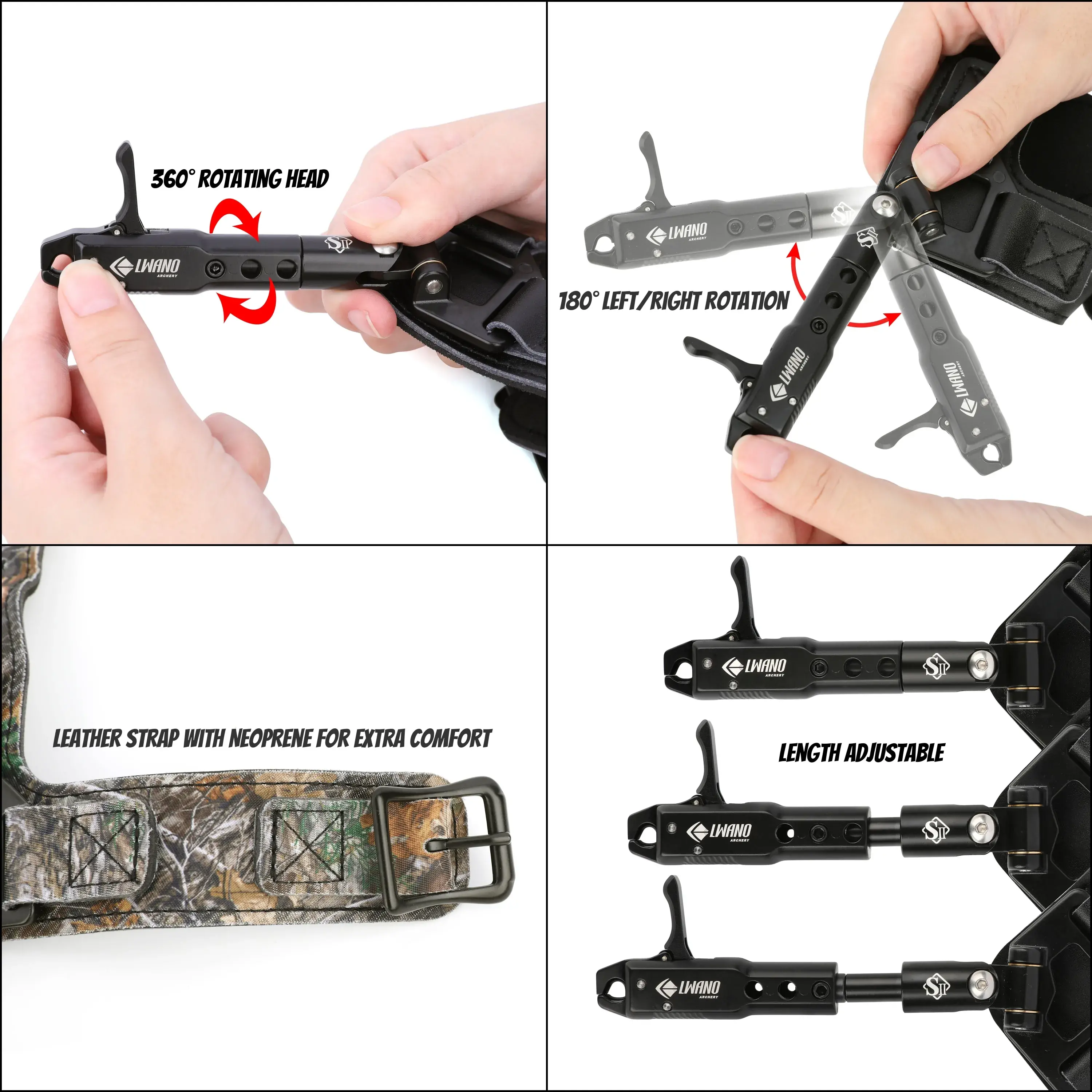 LWANO S2 Index Finger Release Archery Wrist Strap Release-CHN Archery