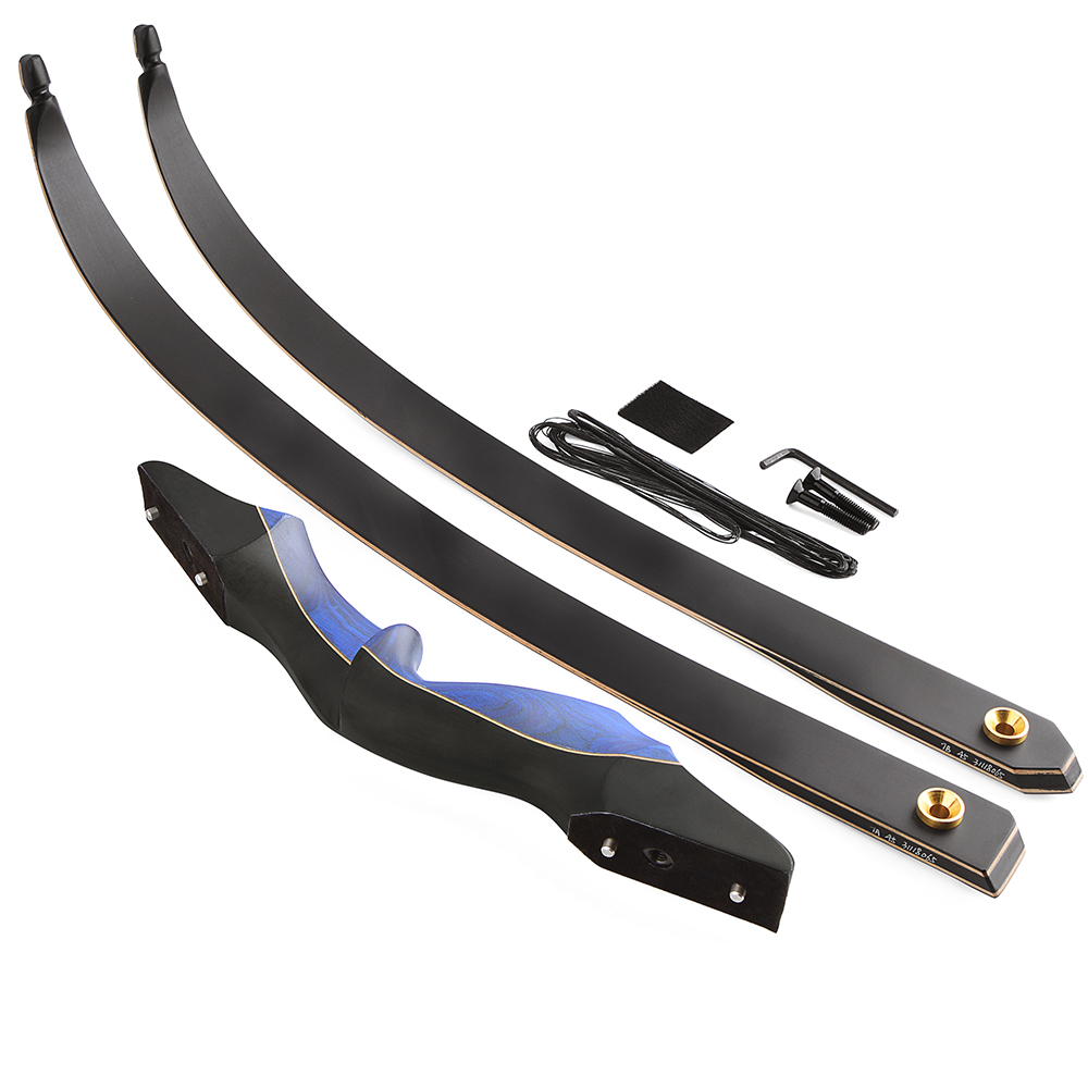 AMEYXGS 60" Wooden Takedown Recurve Bow 25-60# @28"