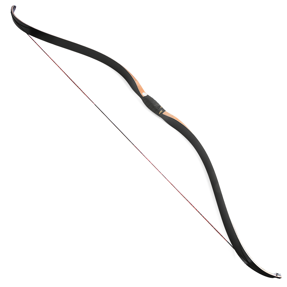 57" Handmade Traditional One Piece Recurve Bow 15-50 lbs-CHN Archery
