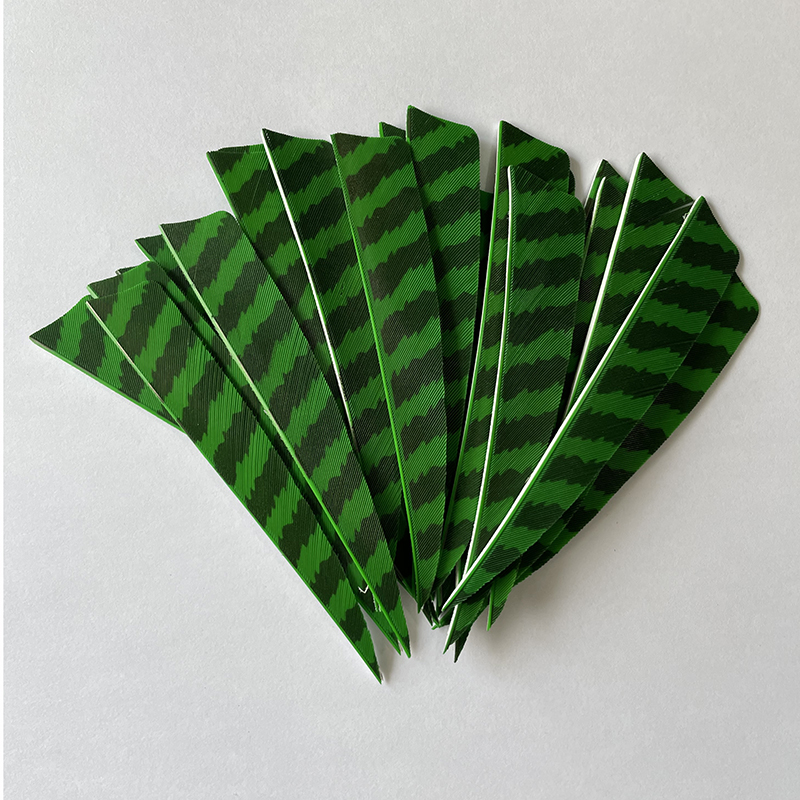 Arrows Barred Feathers Fletchings 3" 4" 5" Shield Cut RW (50 Pack)-CHN Archery