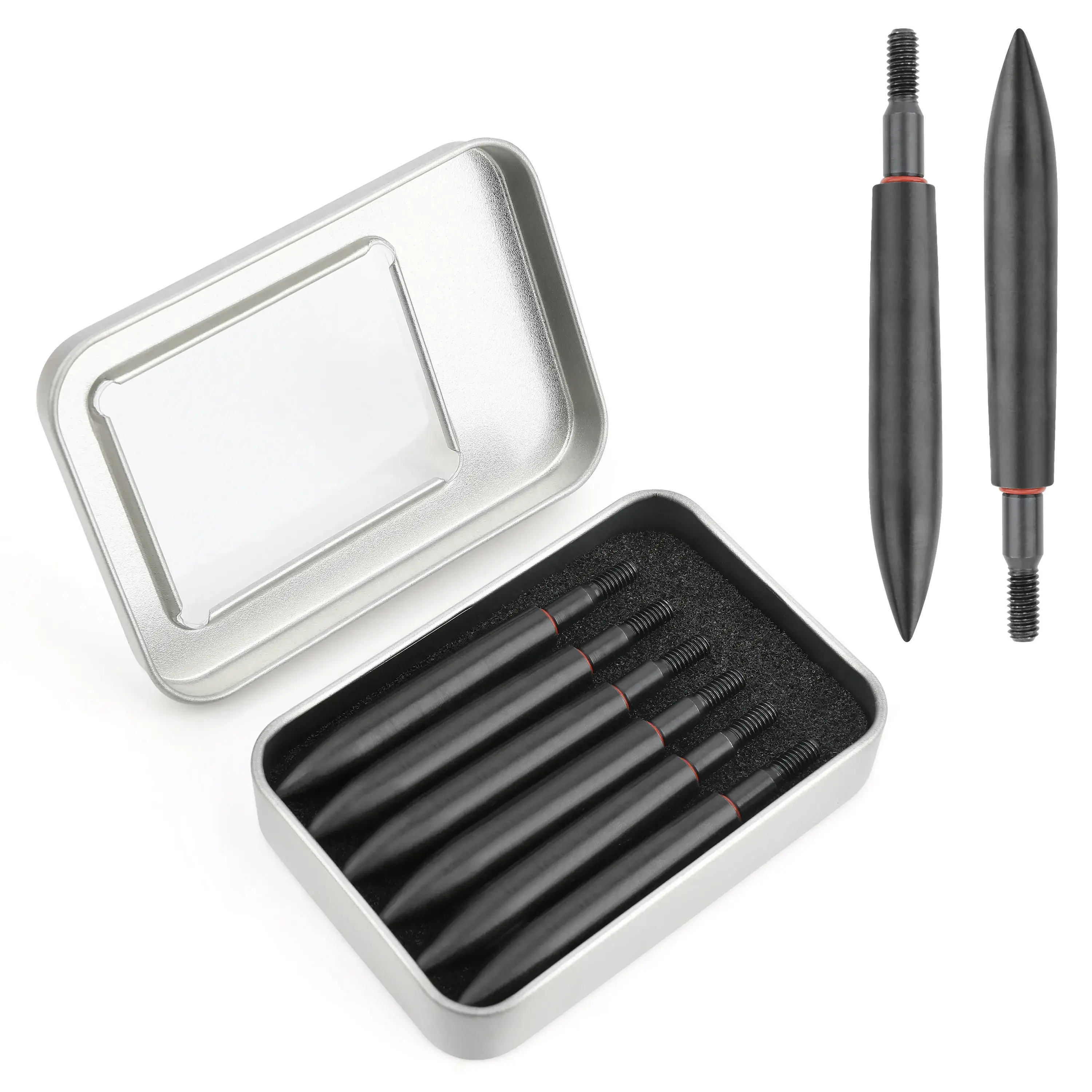 Archery Screw-In Bullet Points 100-350 Grain Stainless Steel (12 Pack)-CHN Archery