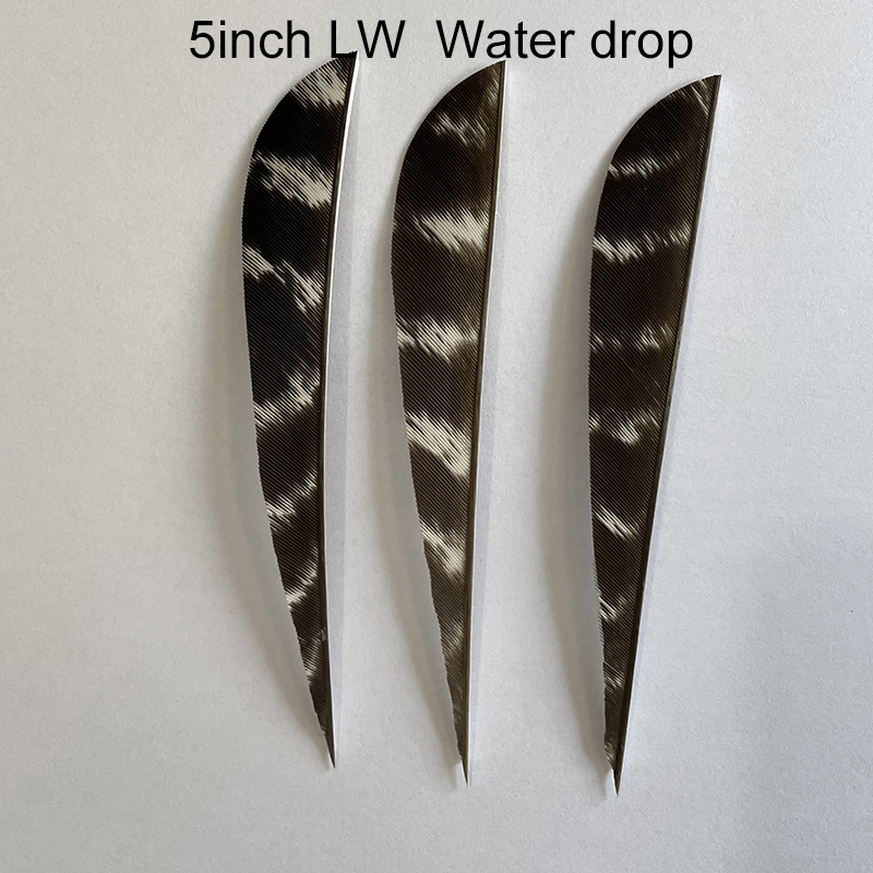 Natural Barred Turkey Feathers Archery 3" 4" 5" RW/LW (50 Pack)-CHN Archery