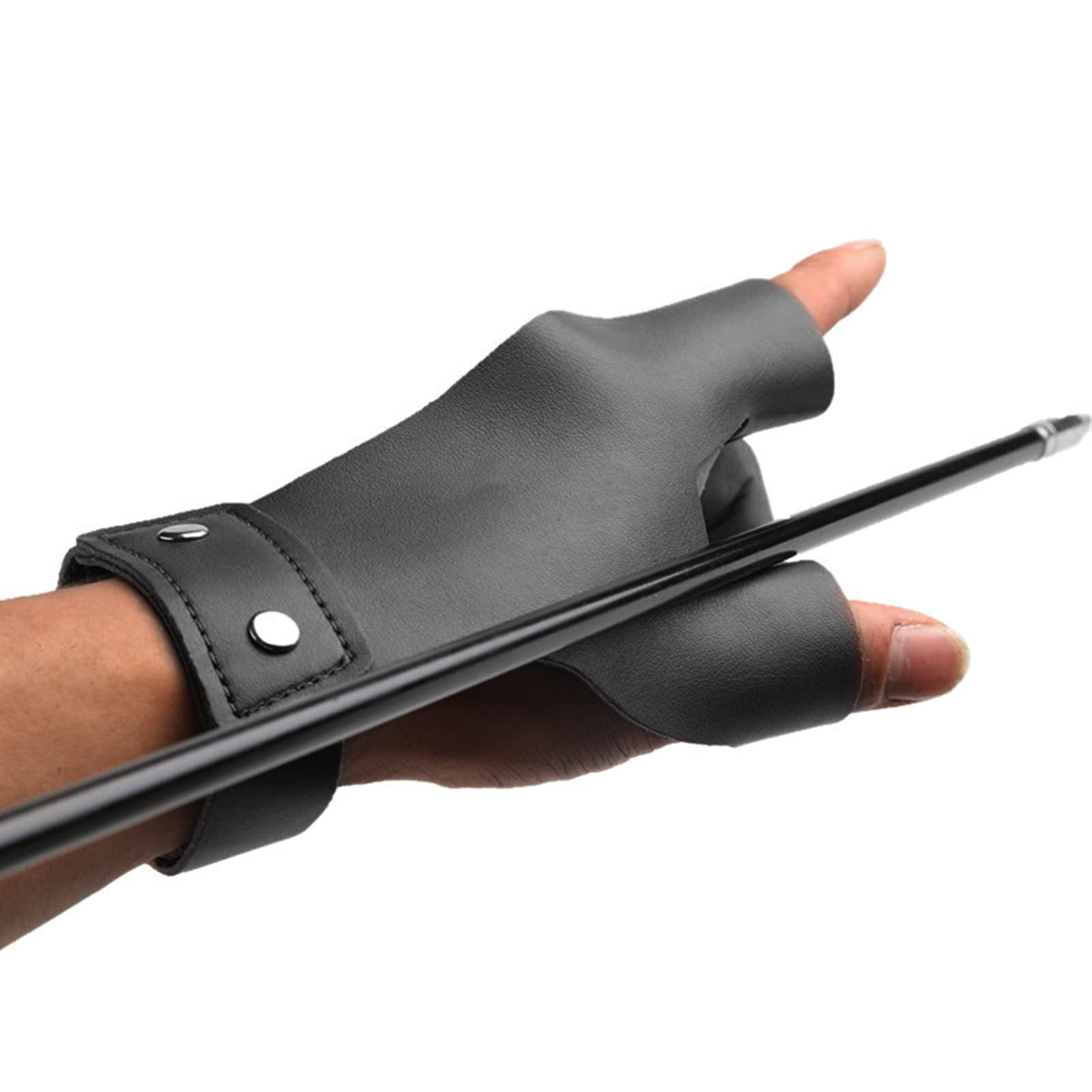 Archery Finger Tab Tiger Mouth 2-Finger Hand Guard for Bow Shooting-CHN Archery